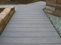 Planches de terrasse en composite WPC imperméables et antidérapantes pour balcon, terrasse et jardin