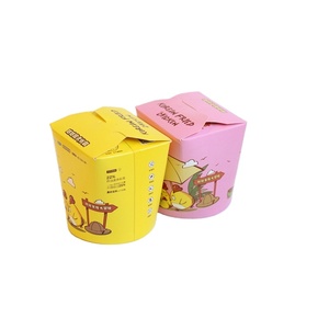 customized take out container food box disposable popcorn container paper cup