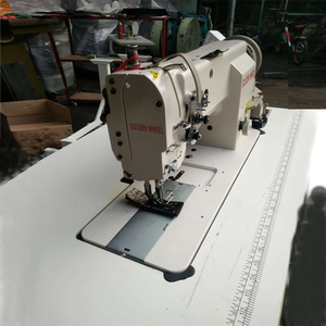 Machine à <span class=keywords><strong>coudre</strong></span> à aiguille simple Golden Wheel CSU-4150 d'occasion <span class=keywords><strong>avec</strong></span> point plat et point de recul. - Product Image 6
