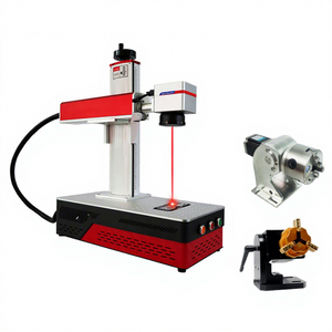 Yeni 50W Raycus Fiber Lazer Tabela İşaretleme Makinesi 20W 30W PVC Plastik Paslanmaz Çelik Gravür Makinesi için Yükseltme Dönme Ekseni - Product Image 1