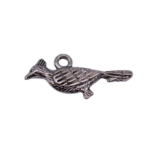 Ciondolo a forma di cucù in argento antico 24x14mm 1.3g, accessorio per gioielli fai da te, vendita diretta dalla fabbrica - Product Image 4