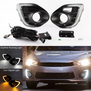 Led ban ngày chạy đèn DRL với Sương Mù Ánh sáng lần lượt tín hiệu đèn lắp ráp phù hợp cho Mitsubishi Lancer 2016 2017 2018 2019 - Product Image 3