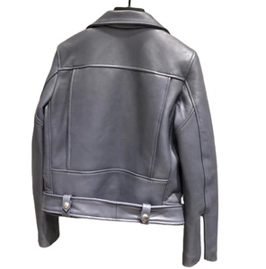 Chaquetas de abrigo de piel de oveja genuina para mujer, ropa informal de Otoño/Invierno, impermeable, venta al por mayor, Agujero rasgado desgastado - Product Image 2