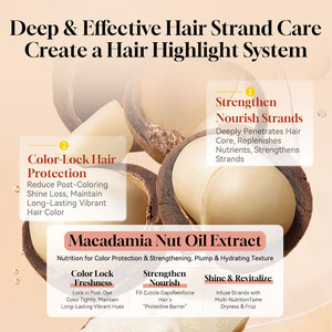 <span class=keywords><strong>Mascarilla</strong></span> Capilar de Crema de Aceite de <span class=keywords><strong>Macadamia</strong></span> de Marca Privada Personalizada <span class=keywords><strong>para</strong></span> Cabello Seco, Encrespado y Dañado con Protección de Bloqueo de Color y Hidratación - Product Image 3