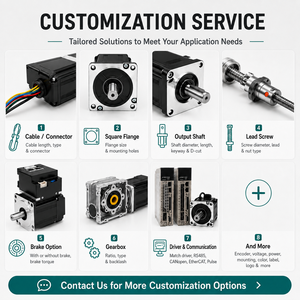 Motor Servo Integrado de Bajo Voltaje 48V 750W con Brida de 80mm NEMA 34, Salida de Cable Trasera, 3000rpm, IP54, CE, <span class=keywords><strong>AGV</strong></span>/Barco, IE3, Hogar Inteligente - Product Image 5