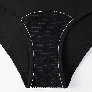 Ropa interior a prueba <span class=keywords><strong>de</strong></span> fugas <span class=keywords><strong>de</strong></span> 4 capas Sexy <span class=keywords><strong>de</strong></span> encaje <span class=keywords><strong>de</strong></span> elastano alto <span class=keywords><strong>de</strong></span> algodón, ropa Menstrual <span class=keywords><strong>de</strong></span> cuatro capas para mujer, bragas - Product Image 5