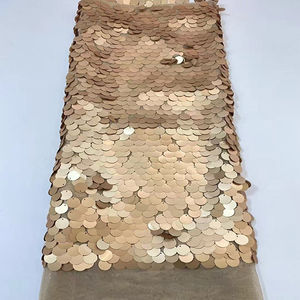 Material de tela de lentejuelas grande, malla de cifrado, escala inferior, laminación, decoración de Color mágico, tela de lentejuelas, lentejuelas de 18mm - Product Image 1