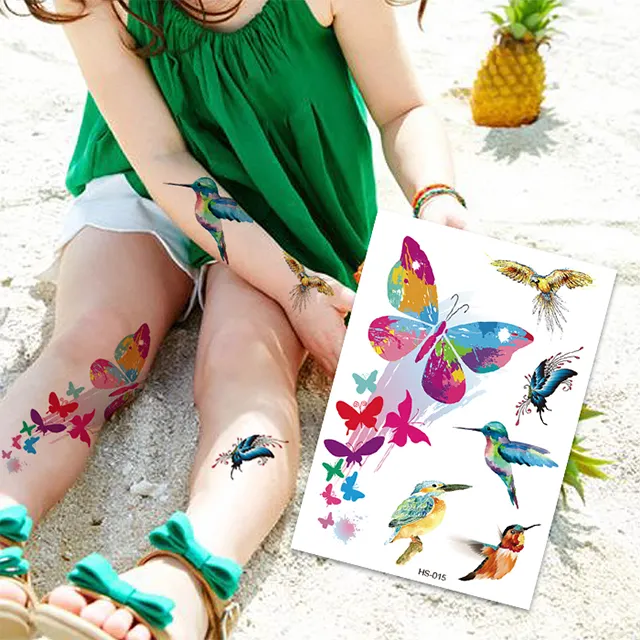 Gute Qualität Aufkleber Temporäre Tattoos Schmetterlings muster Kinder