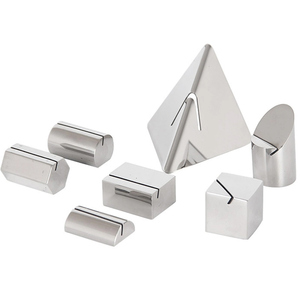 <strong>Custom</strong> <strong>Table</strong> Numbers 1-50 Stainless Steel Metal Tent Style <strong>Table</strong> Number Display <strong>Stand</strong> - Product Image 6