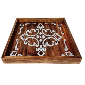 Rectangular Wooden Bone Inlay Serving <b>Tray</b> Handmade <b>Kitchen</b> Serving <b>Tray</b> Luxury Decorative Food Serving <b>Tray</b> Home Decor <b>Tray</b> - Product Image 1
