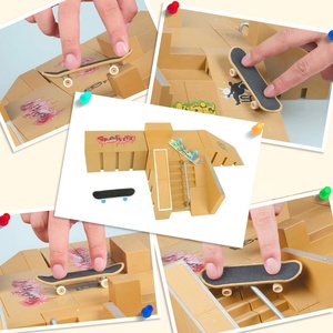 Kit per Skatepark, Hometall Set di 5 Pezzi per Skatepark con <span class=keywords><strong>Rampa</strong></span> per Finger Skateboard, Accessori per Allenamento Ultimate Parks - Product Image 6