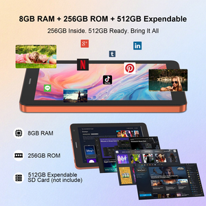 Nouvelle tablette PC Android 16 de 7 pouces, 8 Go + 256 Go, appareil photo 5 MP + 8 MP, processeur quadricœur 1,3 GHz, Wi-Fi 5G, USB-C, écran capacitif, résolution 1024 x 600 - Product Image 2