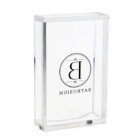 Porte-serviettes de table en acrylique personnalisé 229x142x51cm porte-serviettes en lucite transparent
