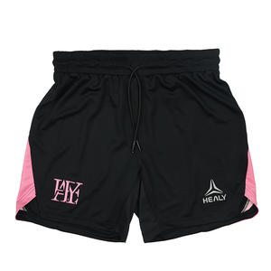 Polyester Drawstring <b>Pink</b> Summer Football <b>Shorts</b> Lightweight High Performance Custom Soccer <b>Shorts</b> Team Training Sweat-Wicking - Product Image 2