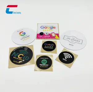 고객 피드백을 남기기위한 맞춤형 QR 코드 NTAG 213 NFC Google 리뷰 스티커