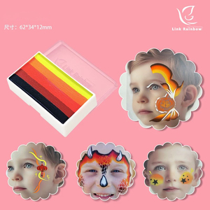 Venta caliente 20g Rainbow Bar Color Palette Notebook Cross-Border Body Painting Tool Set para Halloween Maquillaje Festivo - Product Image 6