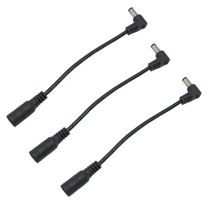 DC5521 Male And Female Power Cable 1 To 2 Splitter Audio Connector With Right Angle Plug For Electrical Devices - Product Image 1