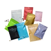 Vente en gros de sac pochette en mylar en feuille d'aluminium thermoscellée à 3 côtés, fermeture à glissière réutilisable en plastique CPP et PET de qualité alimentaire