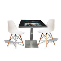 Table intelligente de jeu de café multi-écran tactile interactif de restaurant de 21.5 pouces avec chargement sans fil
