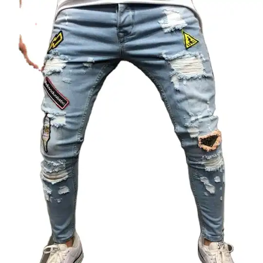 Mens Blue Denim Cowboy Mens Slim Fit Jeans With Pencil Legs Slim Fit And  Popular Design From Frank0098, $38.53 | DHgate.Com