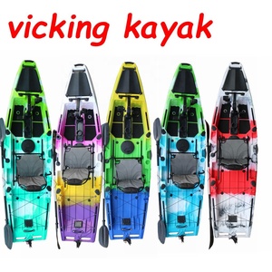 Haute qualité 10.5ft personne seule Sit-Top pêche pied pédale lecteur support de tige HDPE LLDPE 4m gonflable Viking Certification CE - Product Image 3