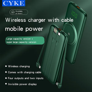 CYKE P1 10000ma Baterías pantalla digital tipo delgado compatible con carga inalámbrica <span class=keywords><strong>para</strong></span> teléfonos móviles banco de energía - Product Image 5