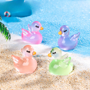 Micro paesaggio personalizzato all'ingrosso carino luminoso piccolo <span class=keywords><strong>cigno</strong></span> bambola ornamento accessori Mini ornamento - Product Image 3