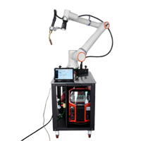 Robot de soudage collaboratif 6 axes Megmeet MIG Machine automatique à noyau de moteur contrôlé par PLC