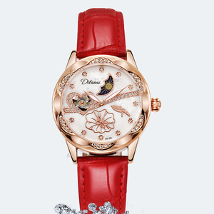 Orologi Meccanici Premium da Donna con Motivo Sole, Luna e <span class=keywords><strong>Stelle</strong></span>, Quadrante in Madreperla, Regalo di Compleanno - Product Image 5