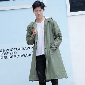 Chaqueta Impermeable con Capucha de Alta Calidad, Azul, de Tela Oxford, Cortavientos, Impermeable, para Senderismo al Aire Libre - Product Image 2