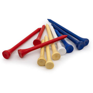 Tees de golf en bambou personnalisés avec logo imprimé en gros, tees de golf professionnels en bois - Product Image 2