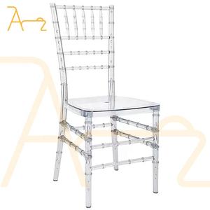 เก้าอี้อะคริลิคใสด้านหลังทรงกลมเก้าอี้รับประทานอาหารเก้าอี้งานแต่งงานคริสตัลหรูหราหรูหราไม่มีที่วางแขนแบบทันสมัย - Product Image 2