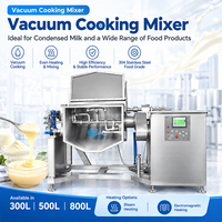 Nouvelle conception de mélangeur-cuiseur horizontal à bascule sous vide, machine de cuisson électrique pour sirop de coco et confiture de fruits