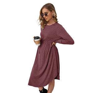 Nueva llegada vestidos <span class=keywords><strong>de</strong></span> maternidad sólido personalizado <span class=keywords><strong>de</strong></span> <span class=keywords><strong>moda</strong></span> vestidos <span class=keywords><strong>de</strong></span> <span class=keywords><strong>embarazadas</strong></span> <span class=keywords><strong>de</strong></span> punto <span class=keywords><strong>de</strong></span> bambú lactancia diseñador mujeres vestidos <span class=keywords><strong>de</strong></span> maternidad - Product Image 3