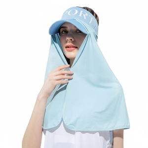 Visiera parasole a collo lungo con coprle spalle per la parte posteriore del collo - Product Image 1