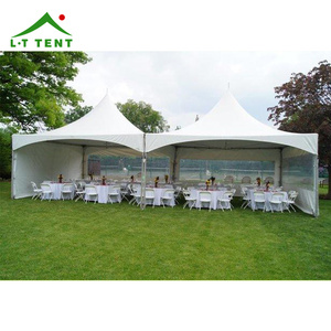 Tente de réception extérieure de grande taille en aluminium blanc avec cadre en alliage d'aluminium imperméable pour mariage et événements, 20'x20', tente à pic haut - Product Image 2