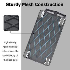 Carrito de Servicio de Plástico de Alta Resistencia DB con 3 Estantes, Capacidad de 600 lb, Asa Ergonómica, para Garaje - Product Image 6
