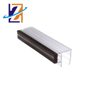 MOQ 100PCS Pvc Supper Clear Magnetic Door Seal Strip Glass Screen Shower Seal para 5mm, 6mm,8mm,10mm y 12mm - Product Image 1