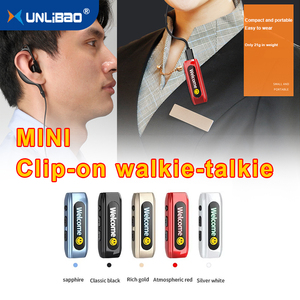 วิทยุสื่อสารแบบพกพาขนาดเล็ก XUNLIBAO พร้อมคลิปหนีบปกเสื้อ ชาร์จผ่าน USB ฟังก์ชั่นอินเตอร์คอมและ Vox สำหรับการสื่อสารระยะไกล - Product Image 1