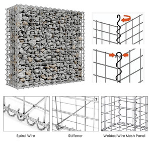 Ngoài trời trang trí nặng Đo mạ kẽm <span class=keywords><strong>gabion</strong></span> hộp cho cảnh quan bãi cỏ Patio vườn đá tường Hàn <span class=keywords><strong>gabion</strong></span> hộp - Product Image 6