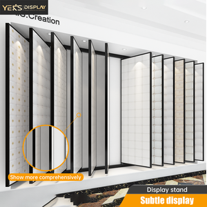 Présentoir de <span class=keywords><strong>plafond</strong></span> YEK'S peu encombrant à pages rabattables avec tiroirs coulissants <span class=keywords><strong>pour</strong></span> revêtements en aluminium et panneaux métalliques en salle d'exposition - Product Image 5
