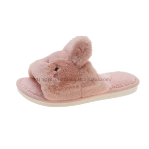 Vente en gros de pantoufles en peluche à semelle plate en TPR avec de nouvelles fonctionnalités, pantoufles de dessin animé, pantoufles tendance de haute qualité en gros - Product Image 6