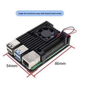 مبرد من سبائك الألومنيوم 4B-Type التوت <span class=keywords><strong>Pi</strong></span> ومروحة تبريد صندوق واقي للإلكترونيات الاستهلاكية - Product Image 2