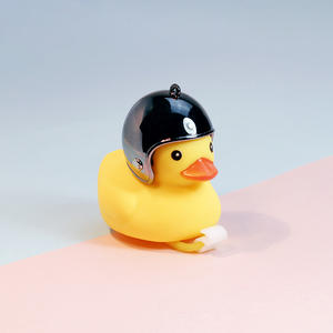 Vente flash : Sonnette de vélo en caoutchouc jaune en forme de <span class=keywords><strong>canard</strong></span> mignon pour enfants, accessoires pour vélo et trottinette - Product Image 4