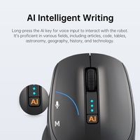 Ratón Láser Inalámbrico Inteligente con IA de 2.4G para Juegos, con Retroiluminación LED RGB, Batería Recargable, DPI Ajustable, Seguimiento Óptico, en Stock