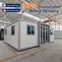 Maison conteneur préfabriquée extensible directement de l'usine, maison modulaire personnalisée, maisons conteneurs modernes pour les acheteurs du monde entier
