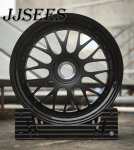 JJSEES Jantes forgées sur mesure en 2 parties 5X130 pour Porsche 911 992 997 <span class=keywords><strong>996</strong></span> <span class=keywords><strong>GT3</strong></span> 19 20 21 22 pouces en alliage noir - Product Image 1