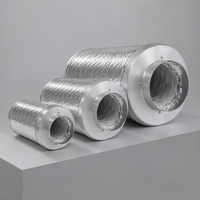 Qianjing XY-703 Silencieux acoustique flexible pour conduit, combinaison PVC/Foil d'aluminium/PET/Fibre de verre pour hôpitaux et zones de restauration - Personnalisable
