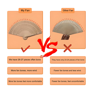 Éventails en bambou traditionnels espagnols personnalisés pour événements de mariage, cadeaux pour invités, éventails de luxe personnalisés, design <span class=keywords><strong>batik</strong></span>, promotion - Product Image 2