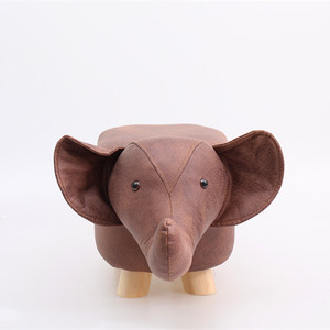 Cute <strong>Animal</strong> Shape Kids Wooden Stool Pouf Children Kids <strong>Animal</strong> Wooden <strong>Footstool</strong> - Product Image 5